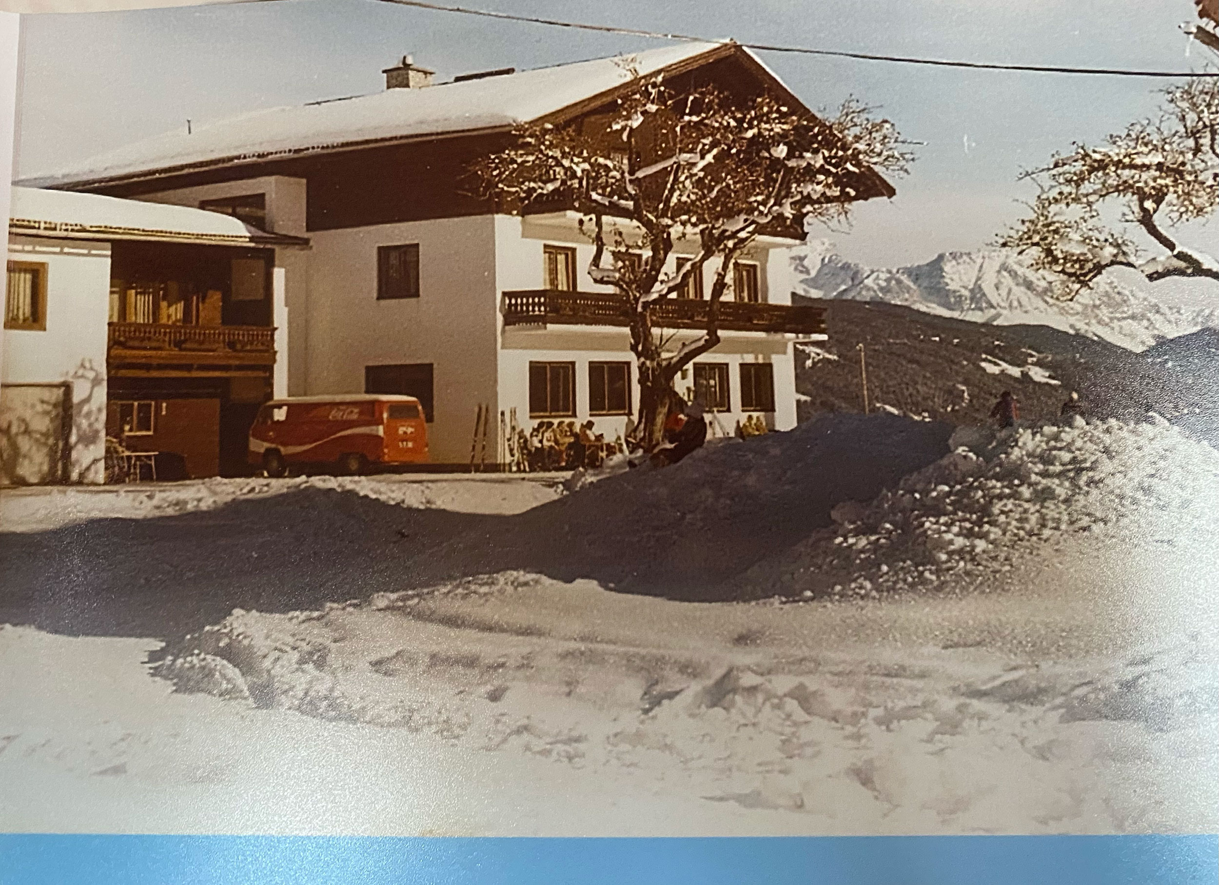 Schneelandschaft um Winterbauer früher